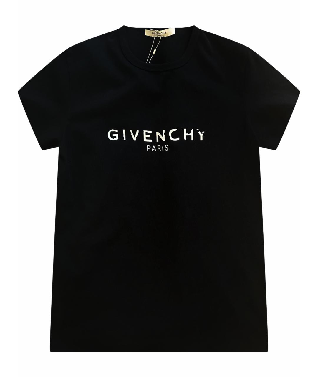 GIVENCHY Черная хлопковая футболка, фото 1