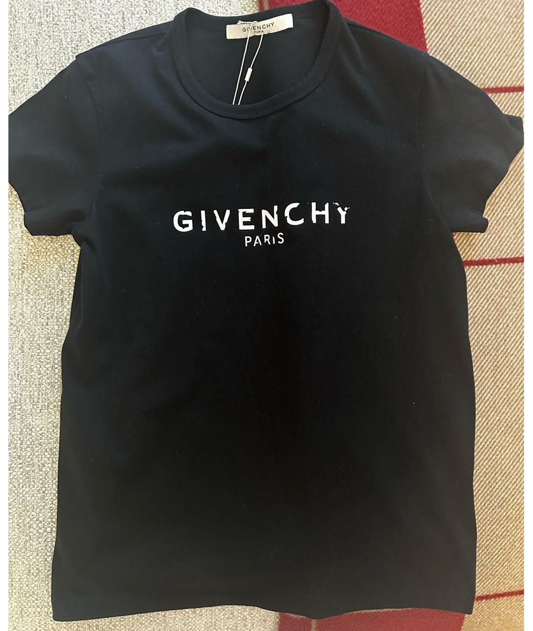 GIVENCHY Черная хлопковая футболка, фото 8