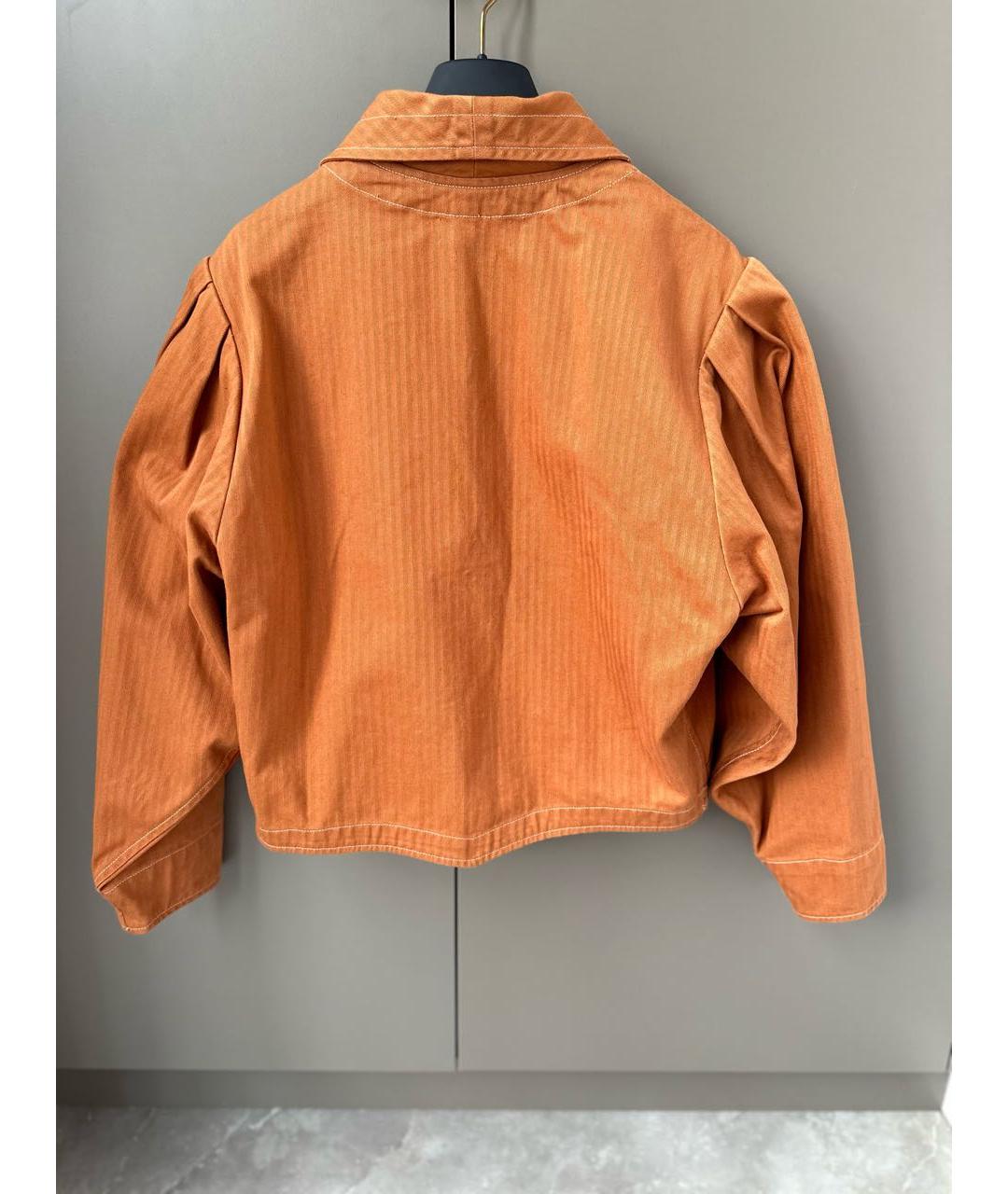 ISABEL MARANT Оранжевая хлопковая куртка, фото 6