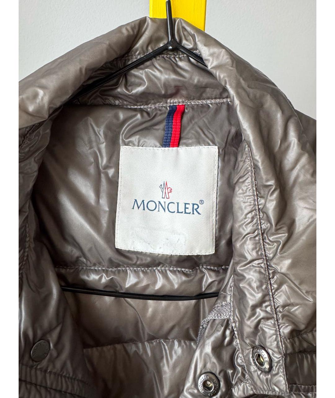 MONCLER Антрацитовый пуховик, фото 2
