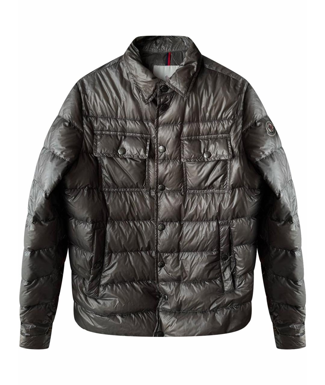 MONCLER Антрацитовый пуховик, фото 1