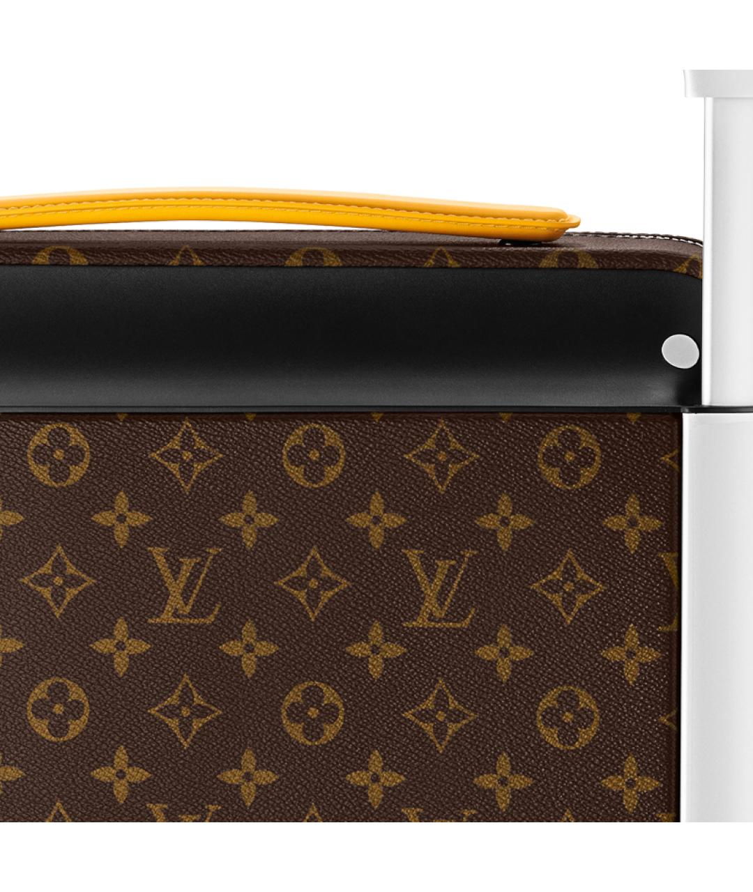 LOUIS VUITTON Коричневый чемодан, фото 6