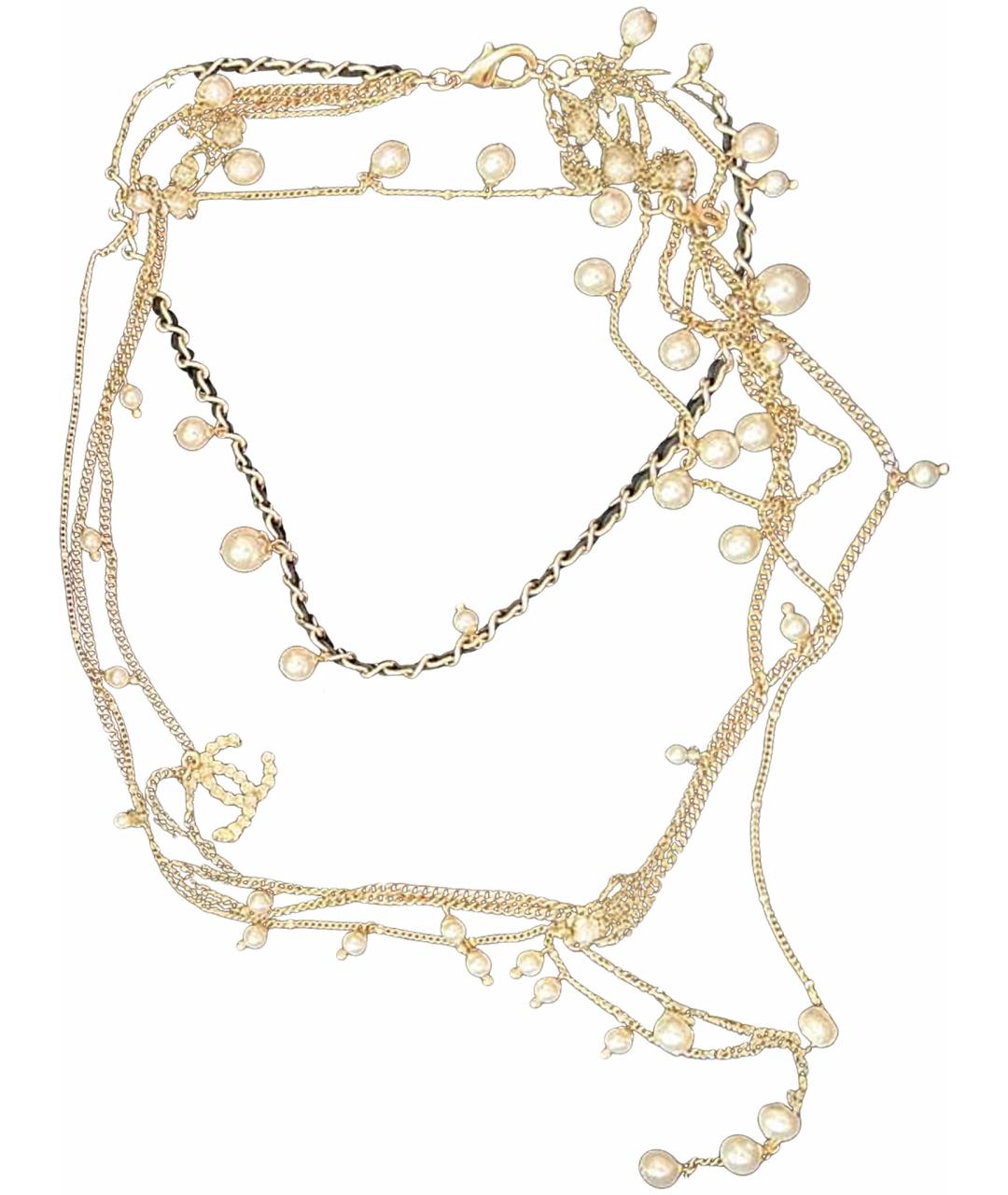 CHANEL Белое жемчужное колье, фото 1