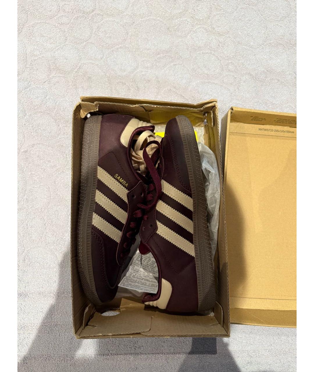 ADIDAS Бордовые кеды, фото 3
