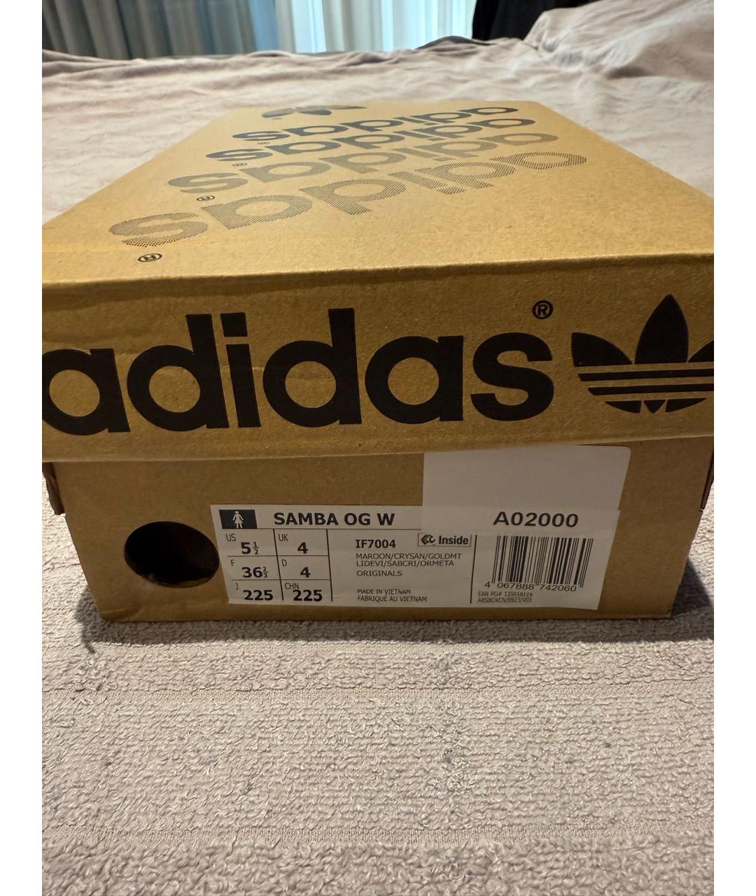 ADIDAS Бордовые кеды, фото 4