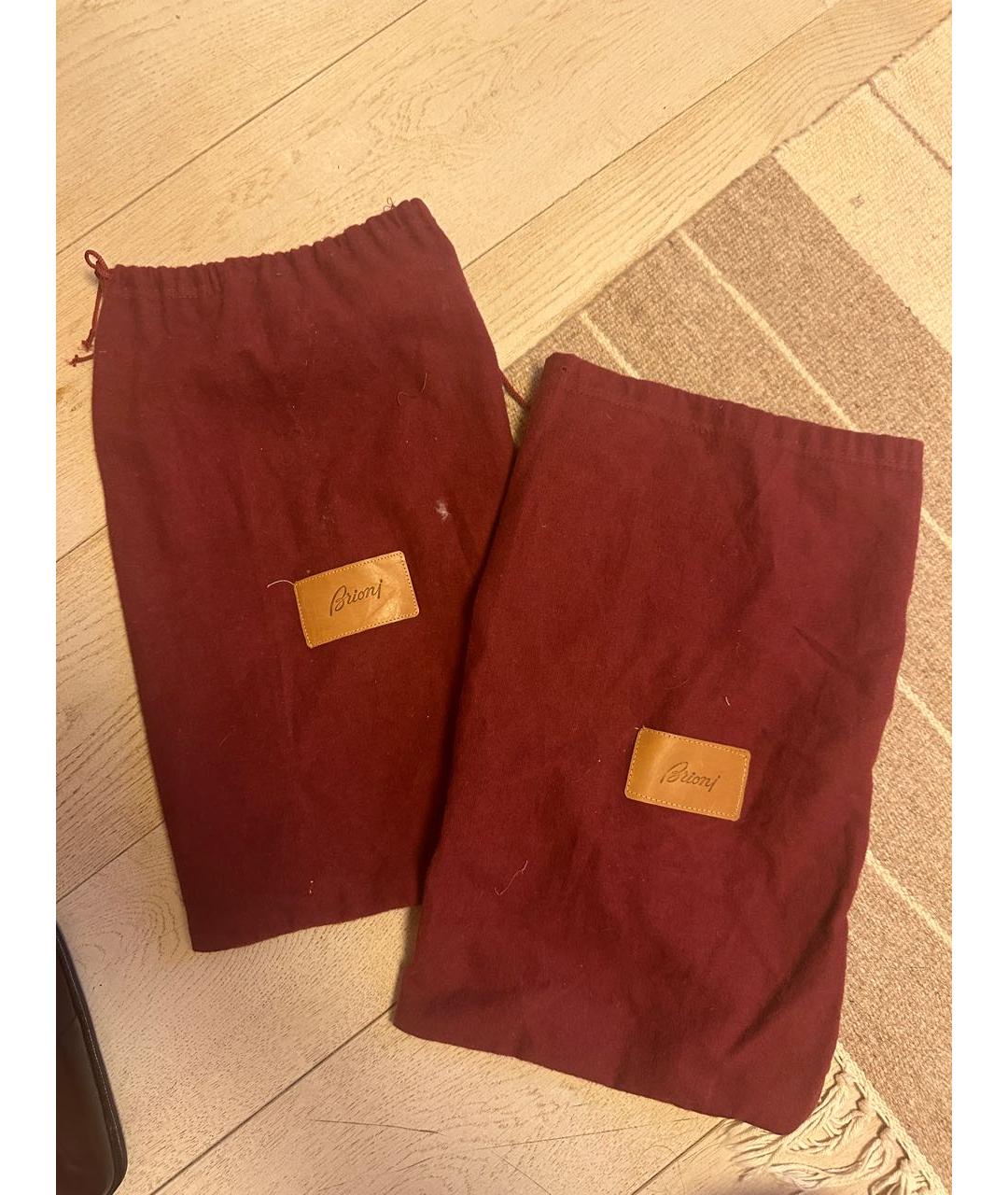 BRIONI Коричневые кожаные туфли, фото 4
