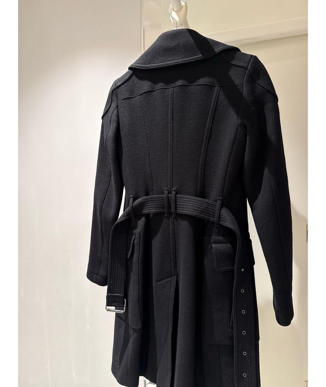 BURBERRY BRIT Черное шерстяное пальто, фото 2