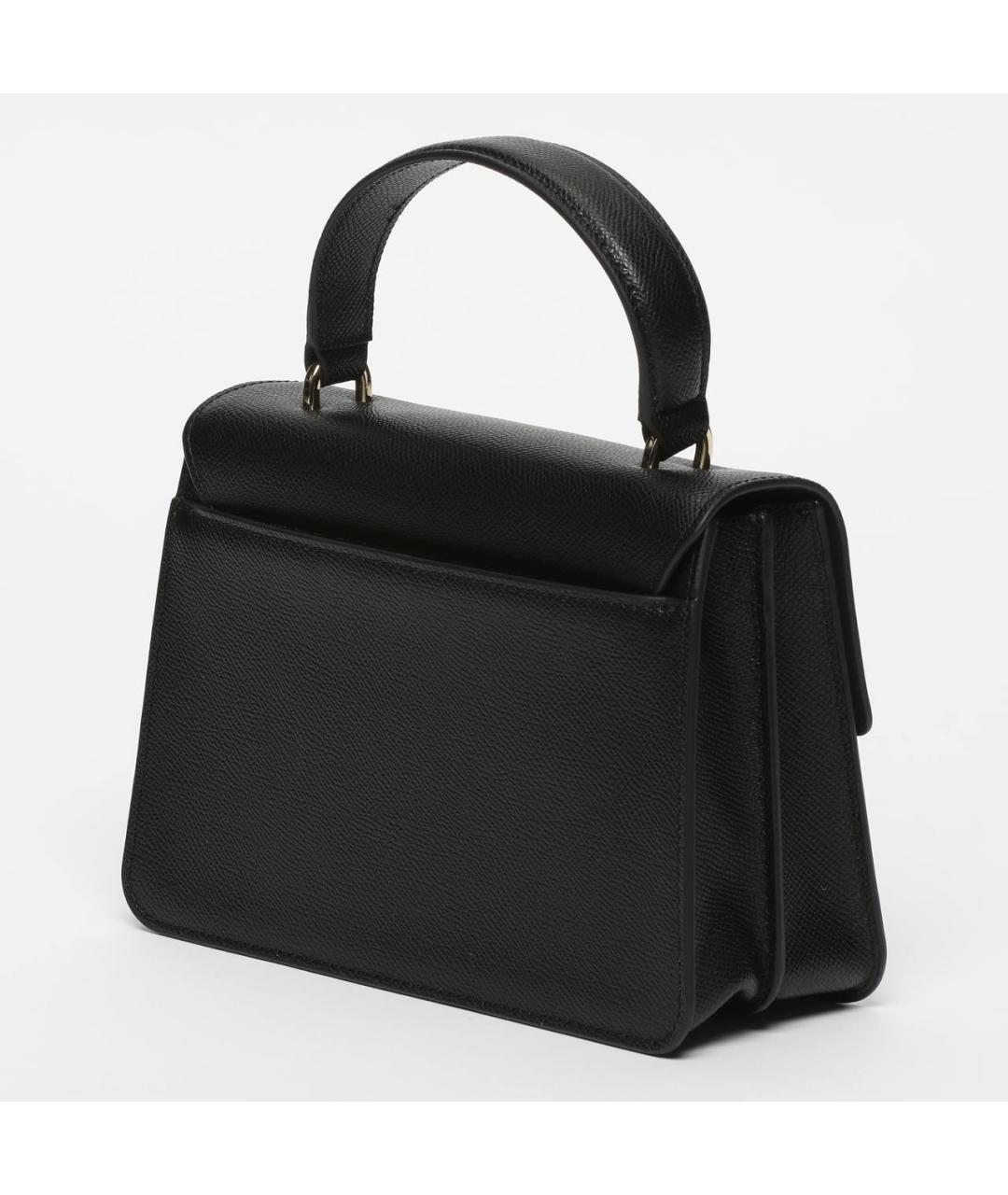 FURLA Черная кожаная сумка с короткими ручками, фото 2