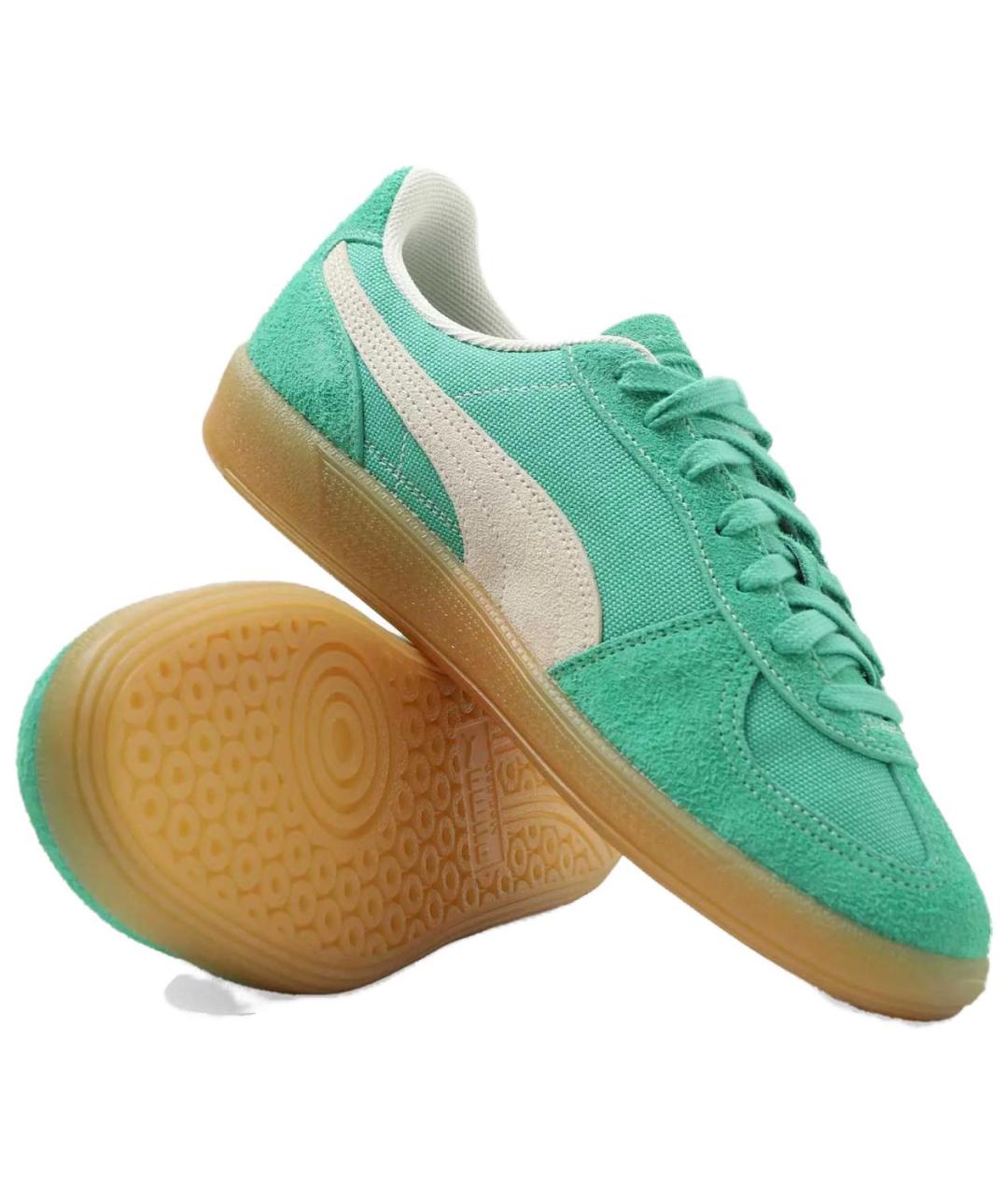 PUMA Зеленые замшевые кеды, фото 4