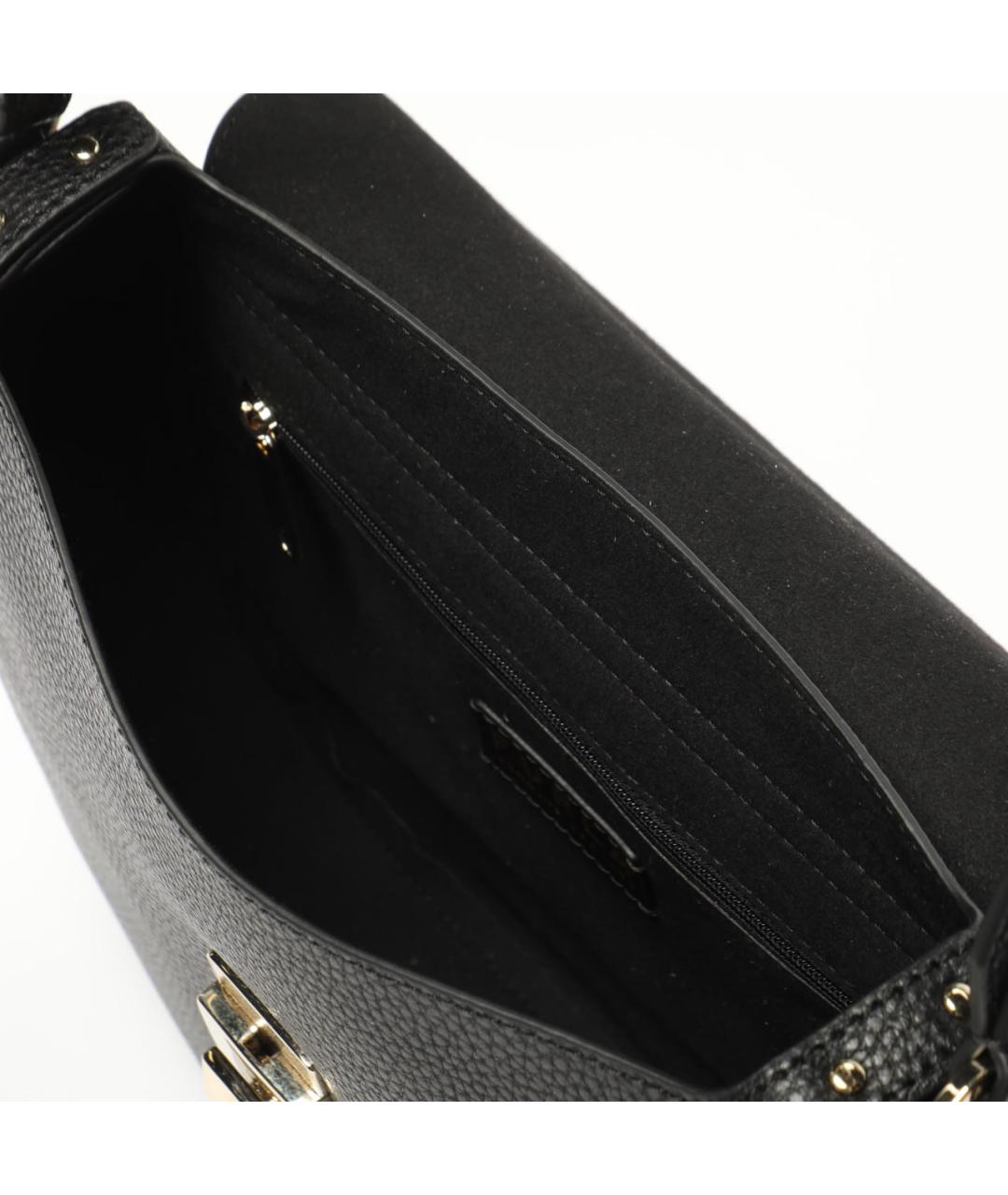 FURLA Черная кожаная сумка через плечо, фото 3