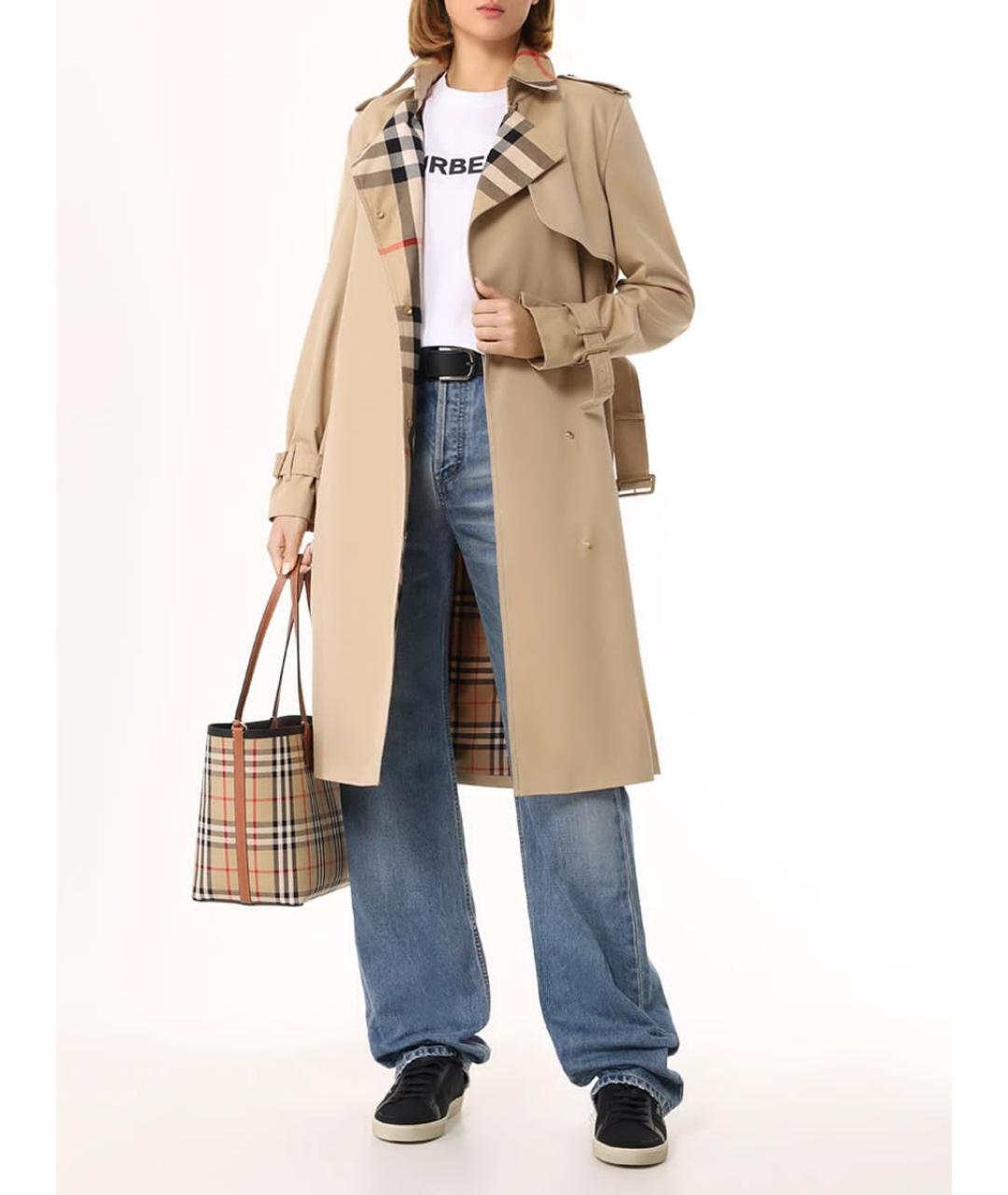 BURBERRY Бежевый тренч/плащ, фото 3