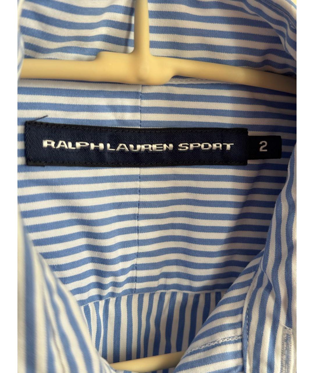 RALPH LAUREN Голубая хлопковая рубашка, фото 6