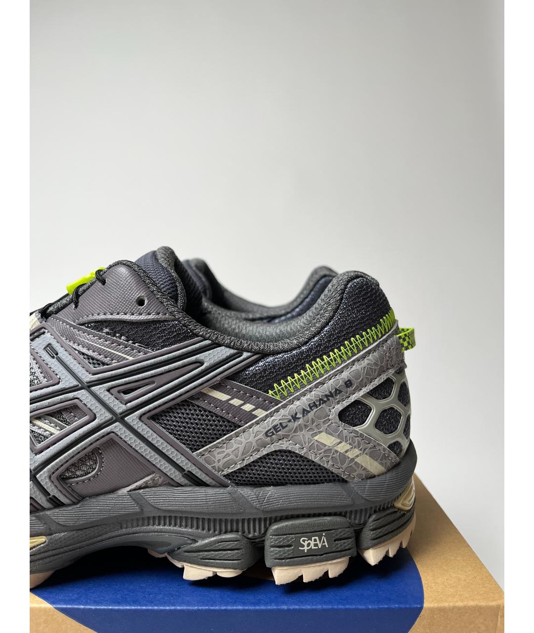 ASICS Антрацитовые низкие кроссовки / кеды, фото 4