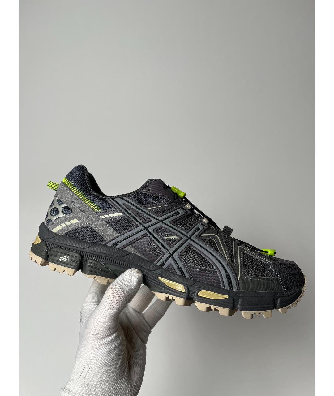 ASICS Антрацитовые низкие кроссовки / кеды, фото 5