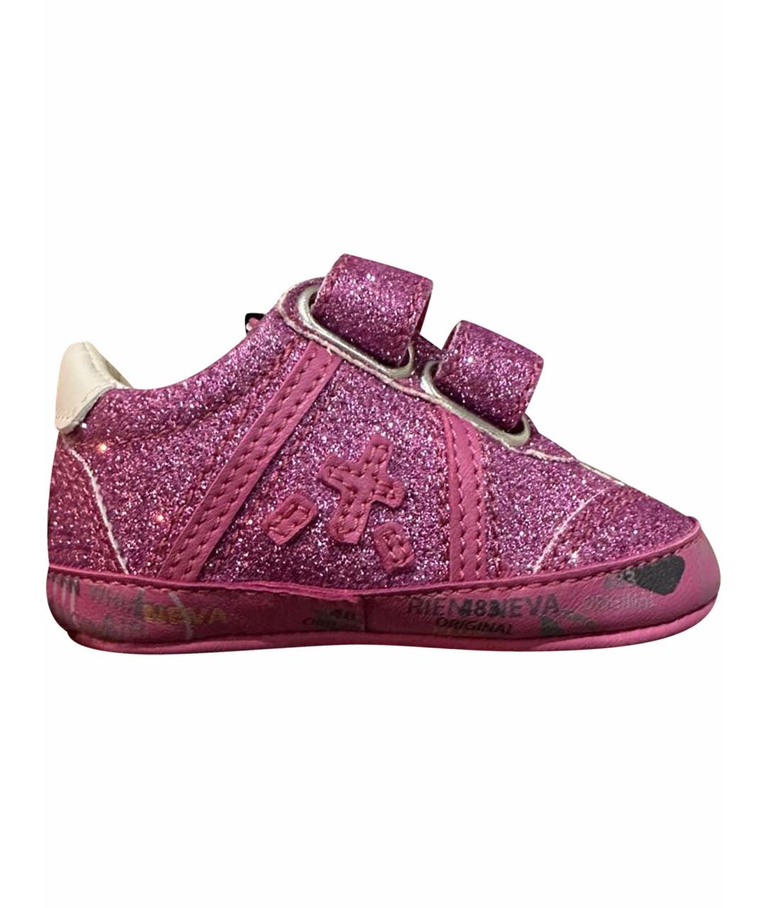 PREMIATA Розовые кожаные пинетки, фото 1