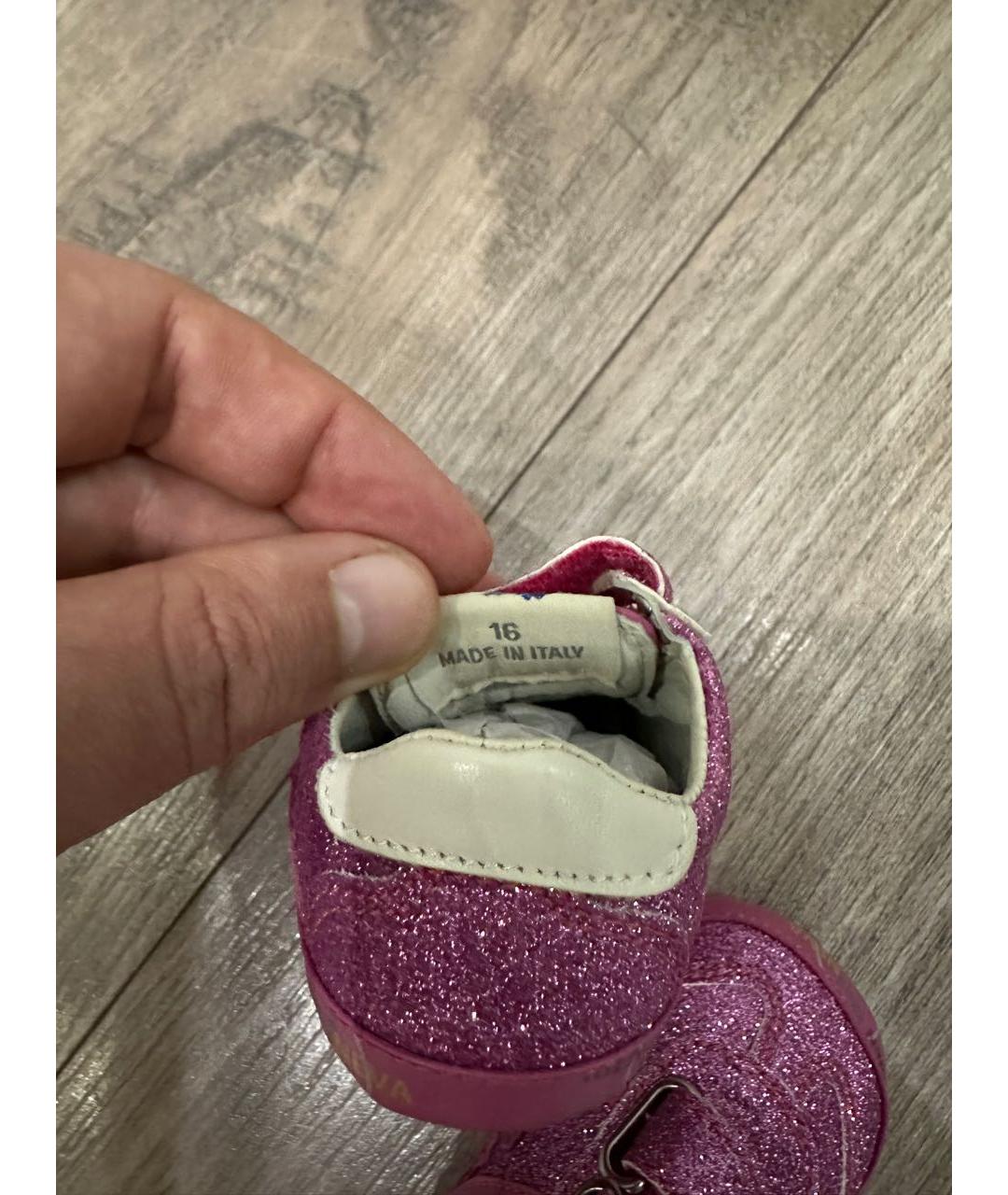 PREMIATA Розовые кожаные пинетки, фото 4