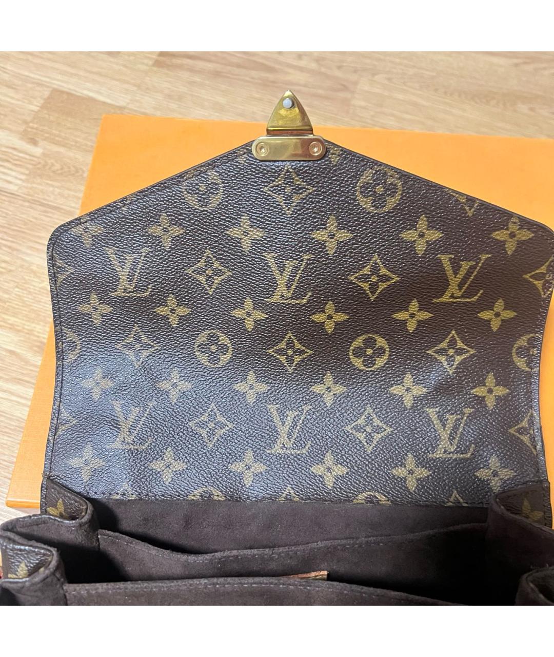 LOUIS VUITTON Коричневая сумка с короткими ручками, фото 6