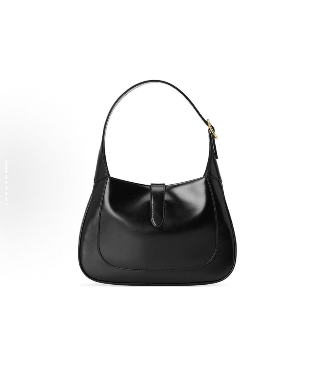 GUCCI Черная кожаная сумка с короткими ручками, фото 3
