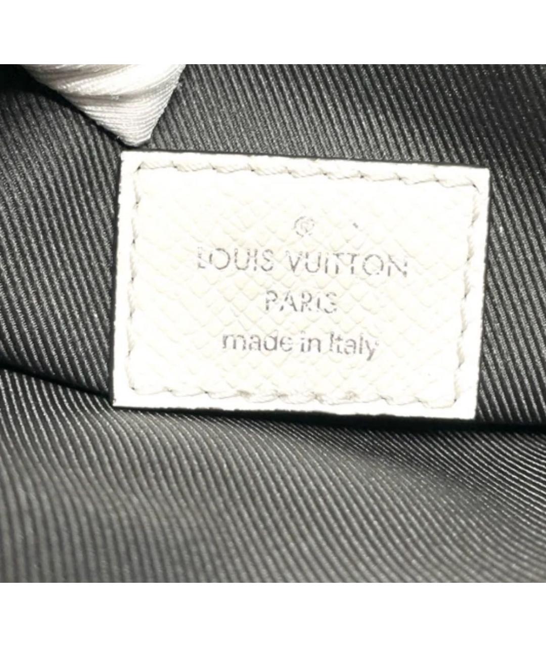 LOUIS VUITTON Белая кожаная сумка через плечо, фото 6