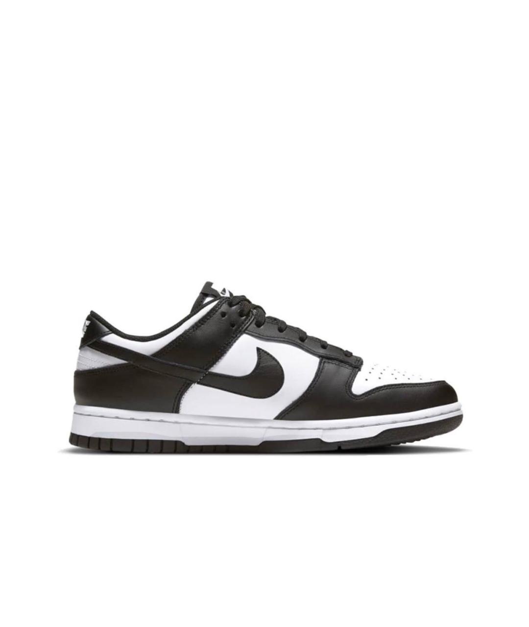 NIKE Черные кожаные низкие кроссовки / кеды, фото 6