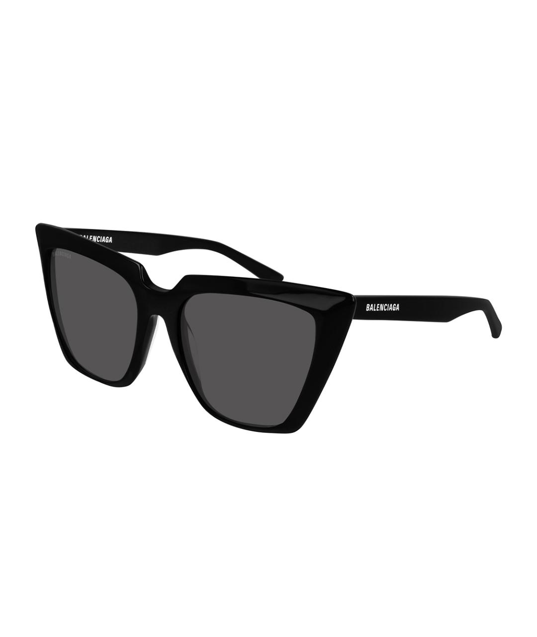 BALENCIAGA Черные пластиковые солнцезащитные очки, фото 1