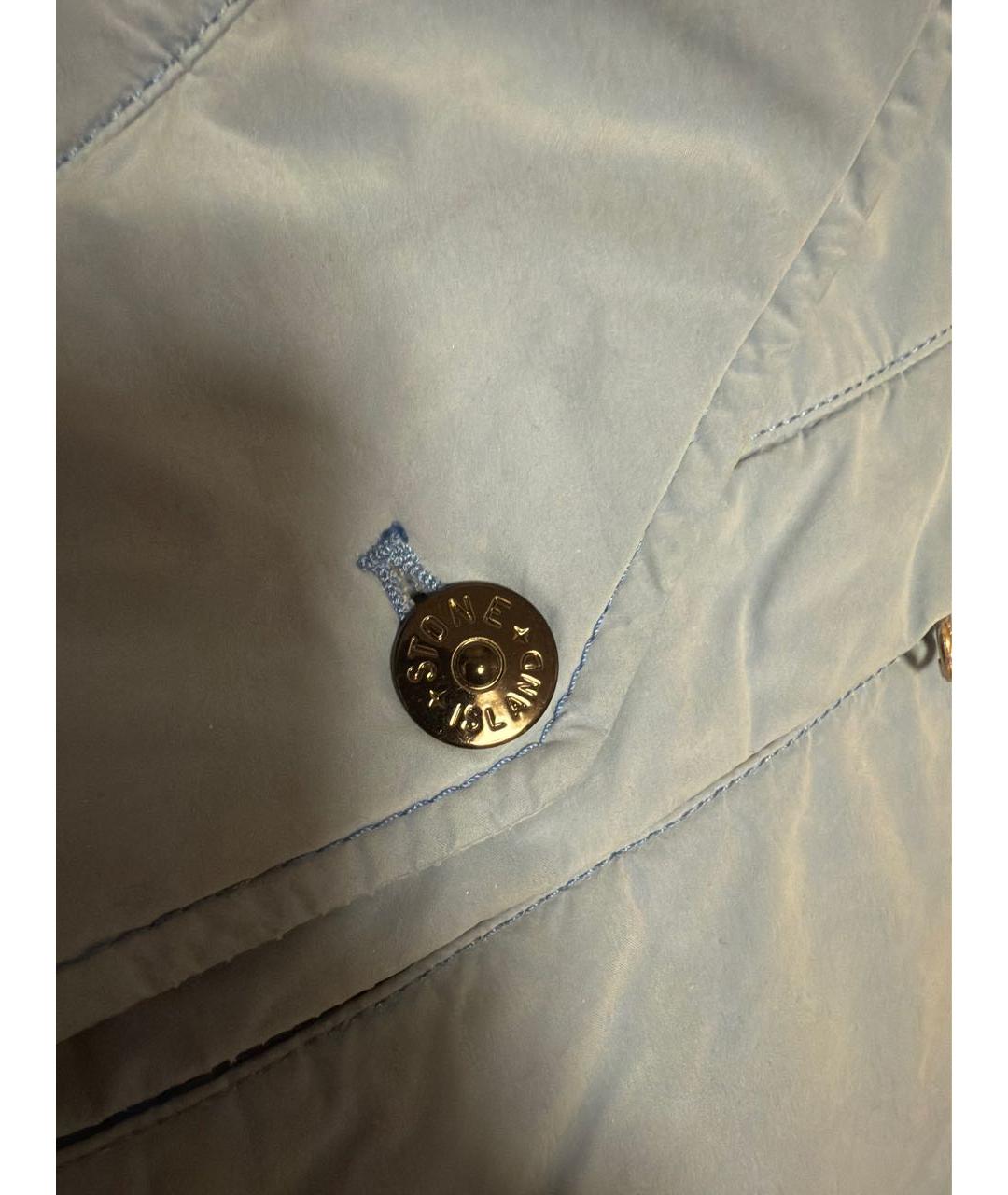 STONE ISLAND Голубая полиамидовая парка, фото 4