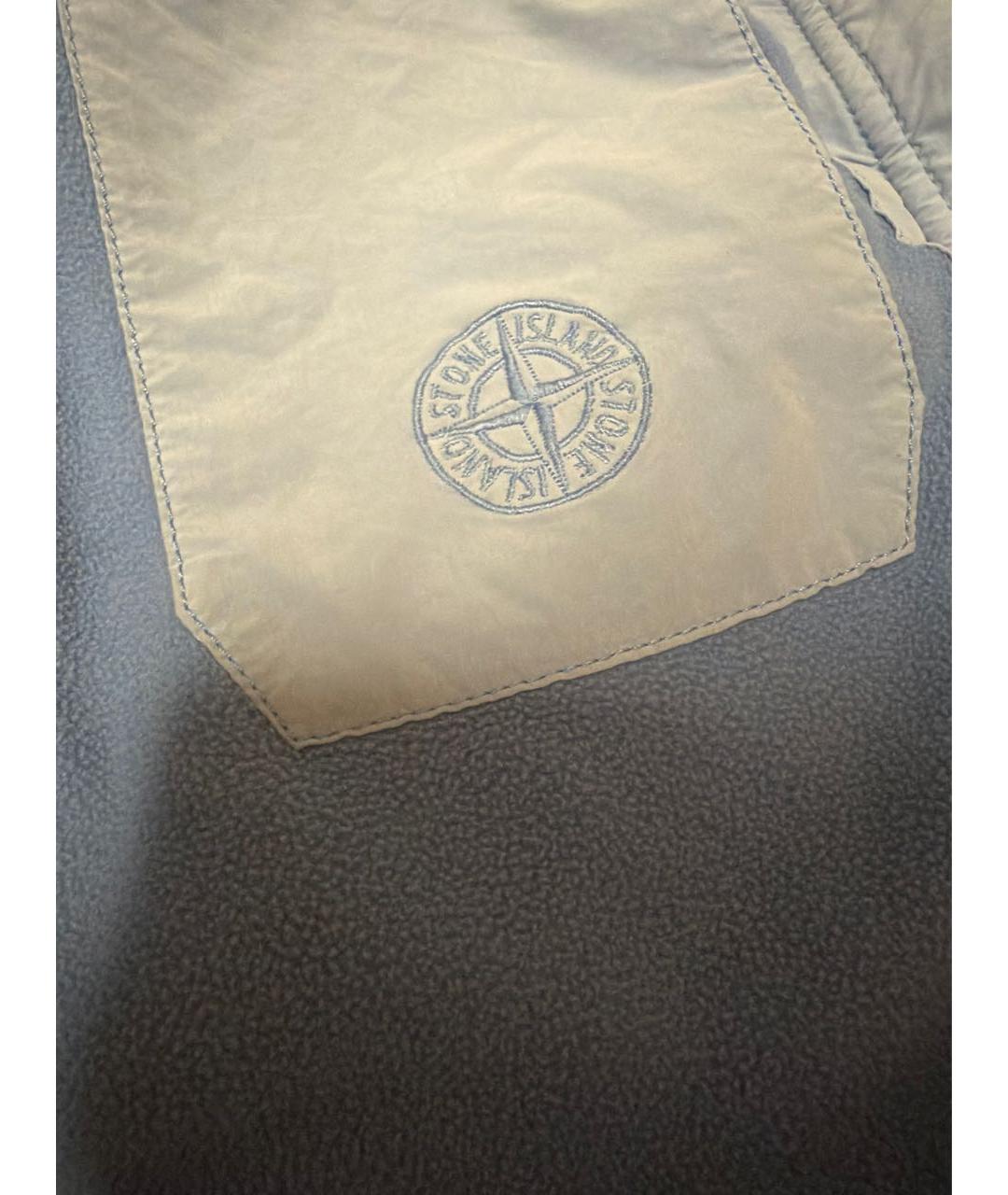 STONE ISLAND Голубая полиамидовая парка, фото 3