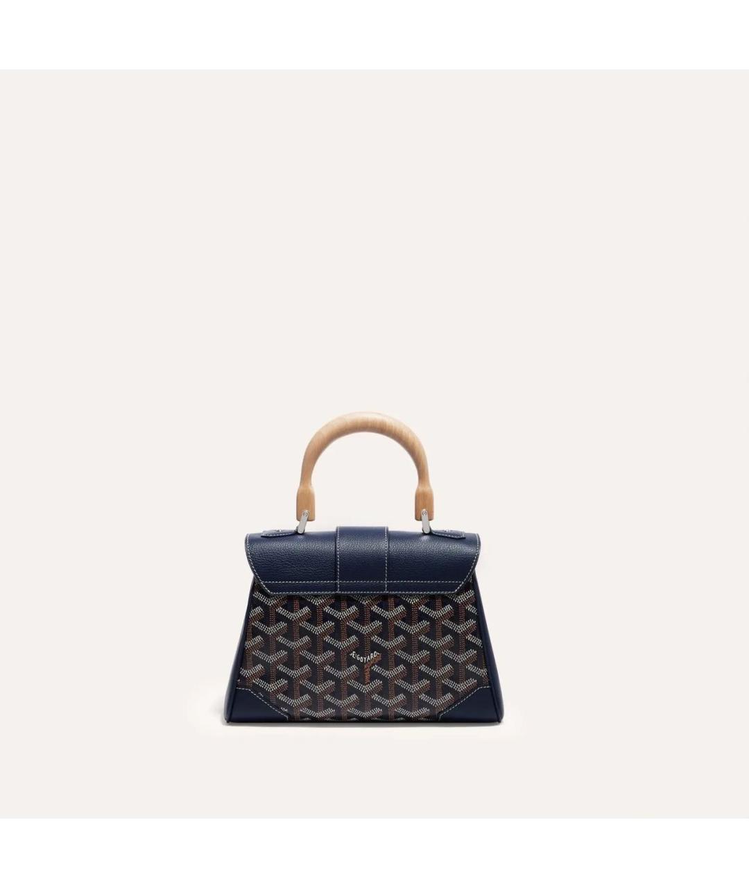 GOYARD Темно-синяя сумка с короткими ручками, фото 3