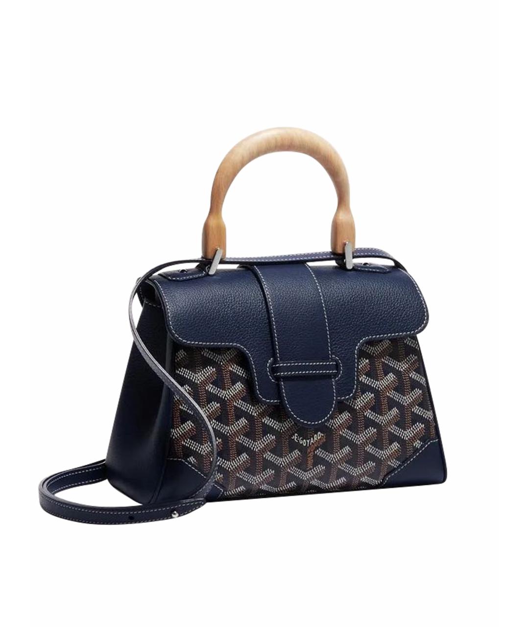 GOYARD Темно-синяя сумка с короткими ручками, фото 1
