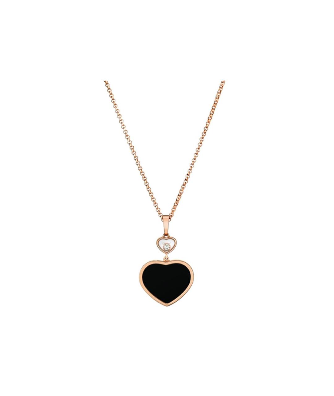 CHOPARD Черная подвеска из желтого золота, фото 1