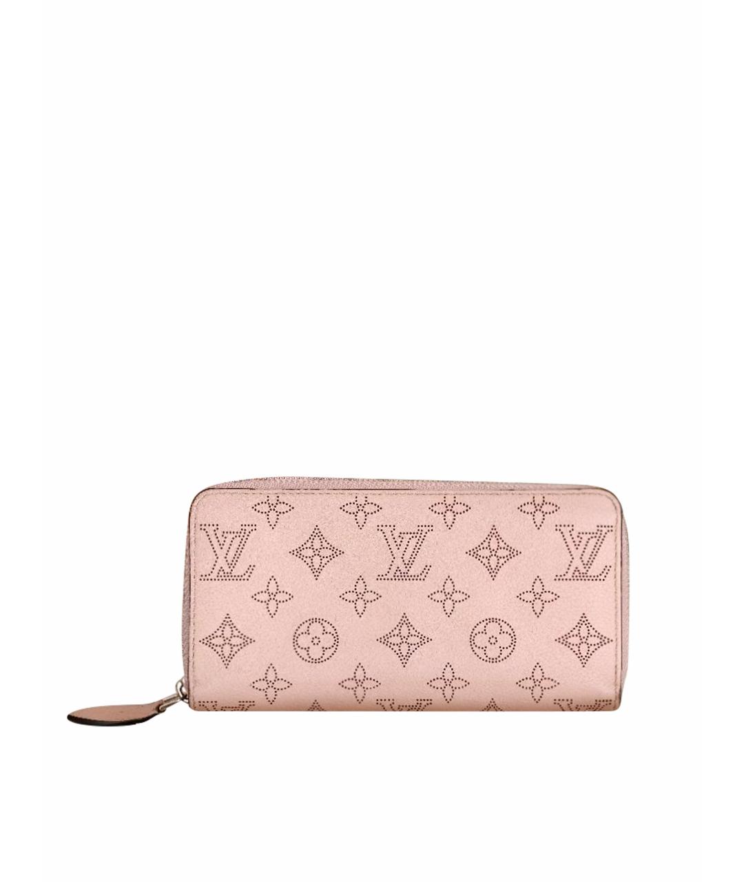 LOUIS VUITTON Розовый кожаный кошелек, фото 1