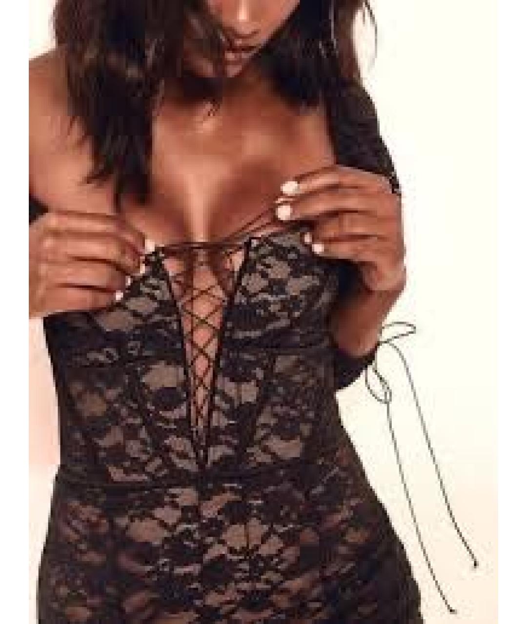 FOR LOVE AND LEMONS Черное кружевное вечернее платье, фото 8