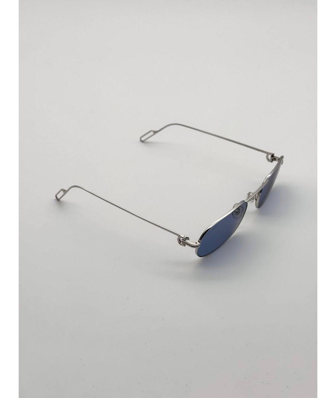 CARTIER Серебряные металлические солнцезащитные очки, фото 2
