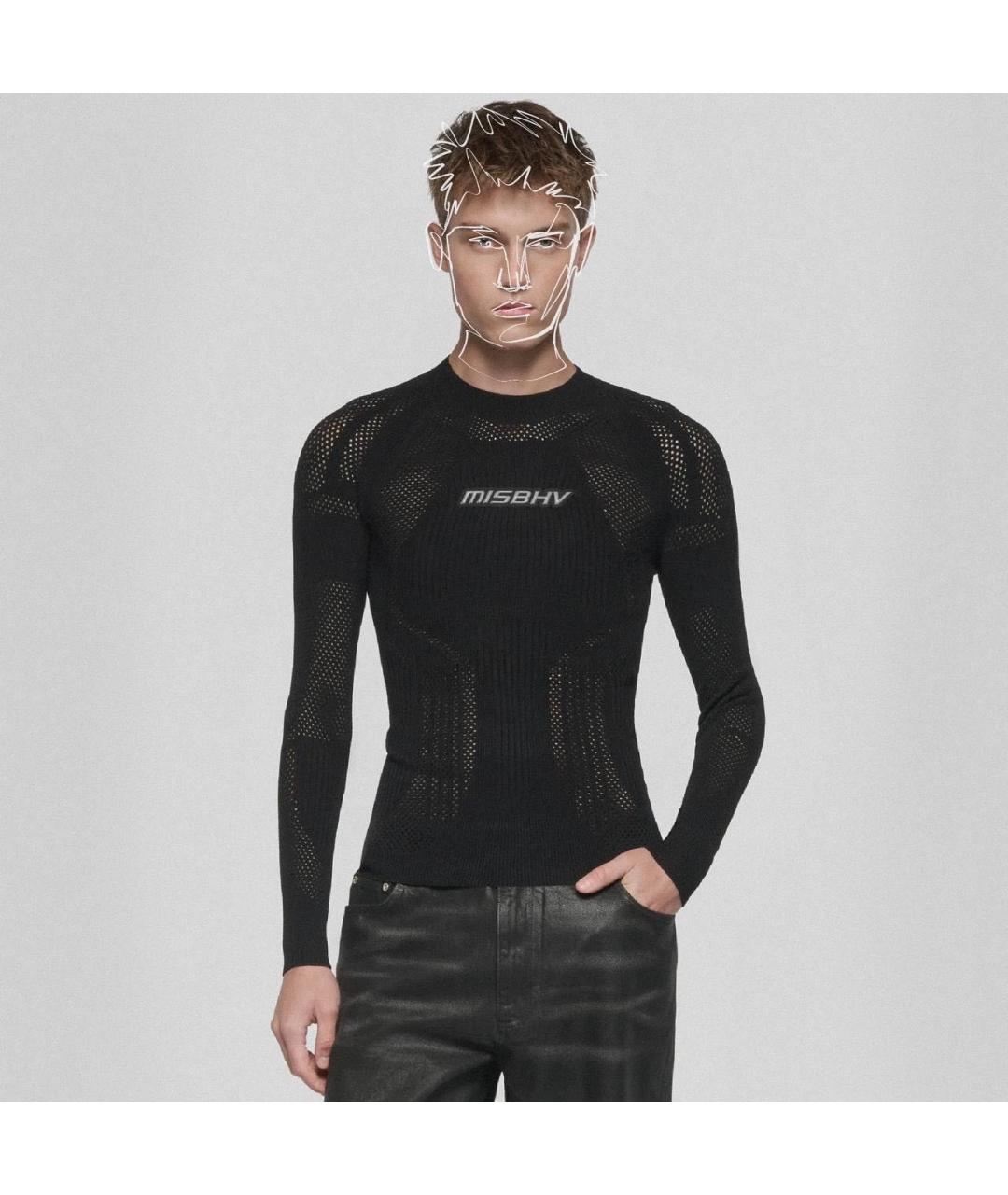 MISBHV Черный вискозный джемпер / свитер, фото 7