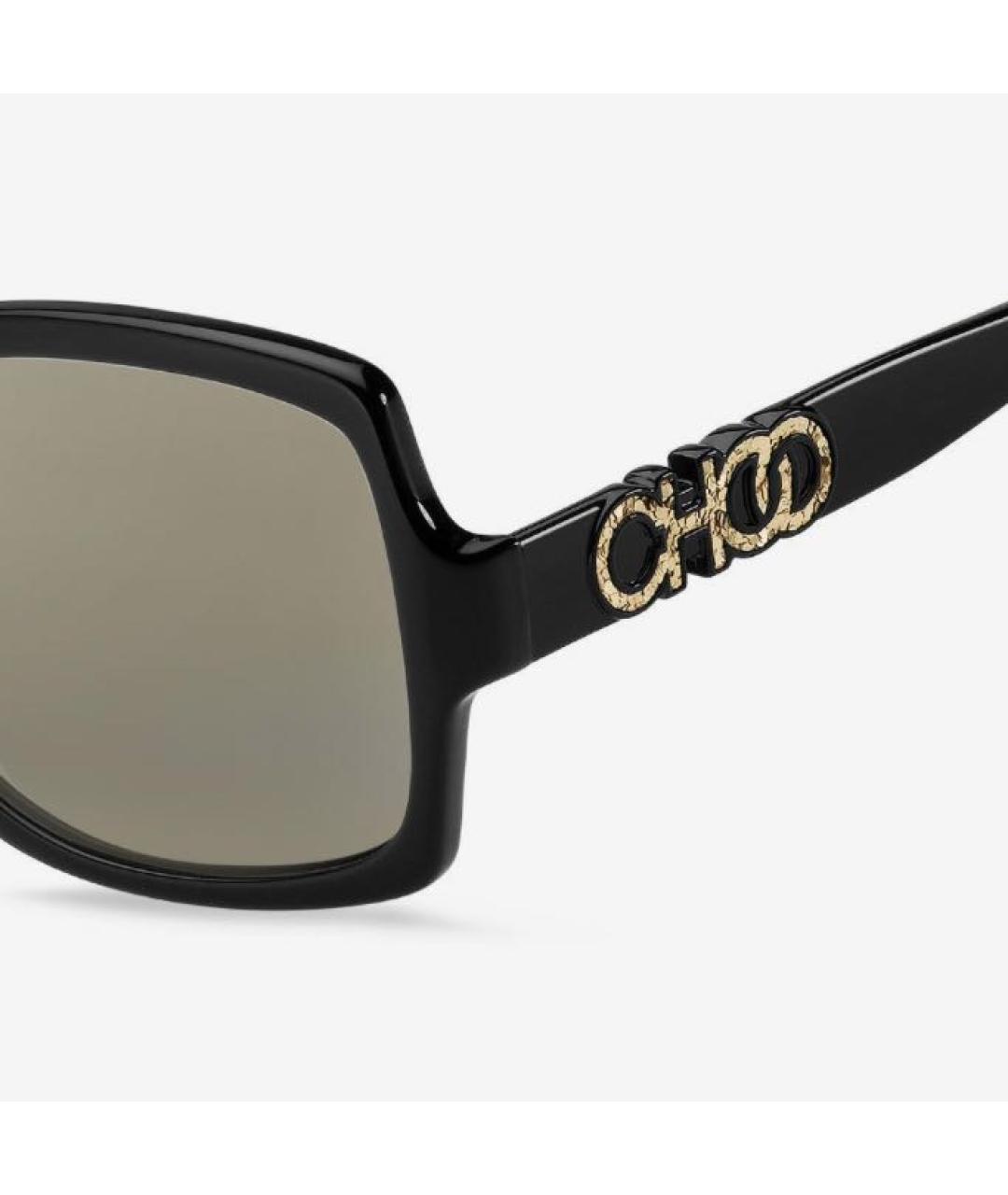 JIMMY CHOO Черные пластиковые солнцезащитные очки, фото 3