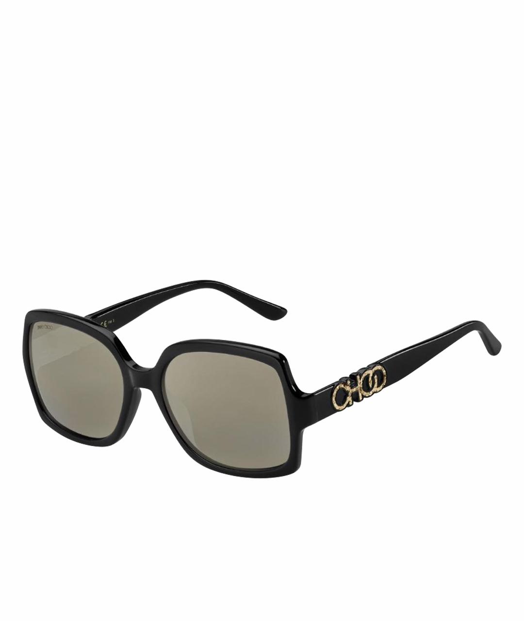 JIMMY CHOO Черные пластиковые солнцезащитные очки, фото 1