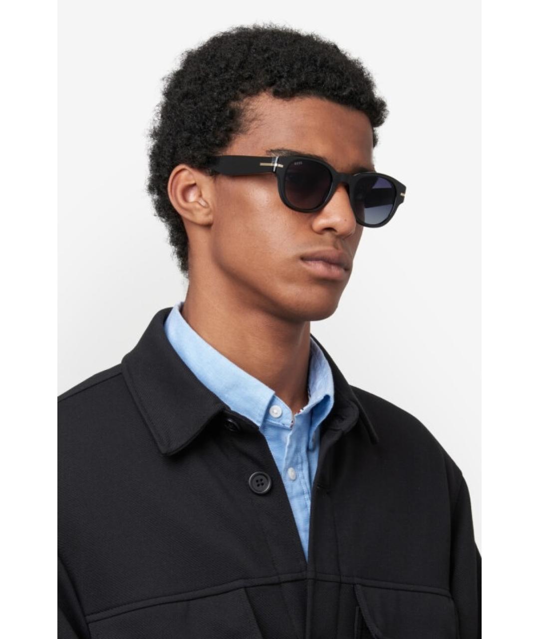 HUGO BOSS Черные пластиковые солнцезащитные очки, фото 5