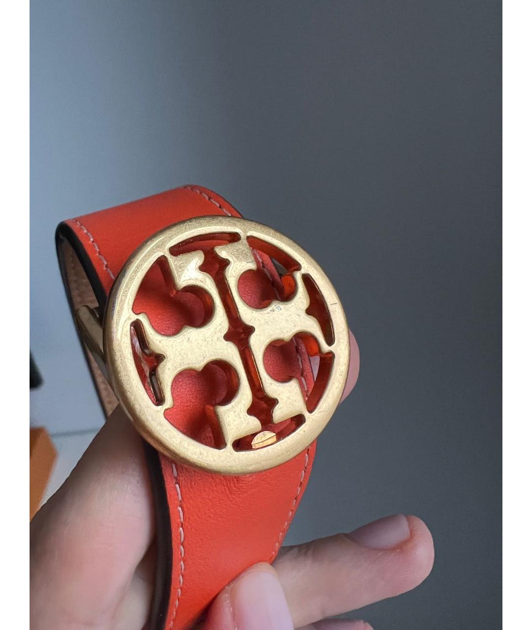 TORY BURCH Бежевый кожаный ремень, фото 5