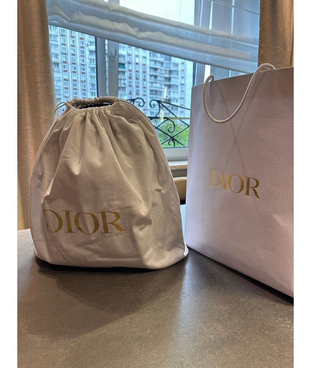 CHRISTIAN DIOR Темно-синий тканевый рюкзак, фото 3