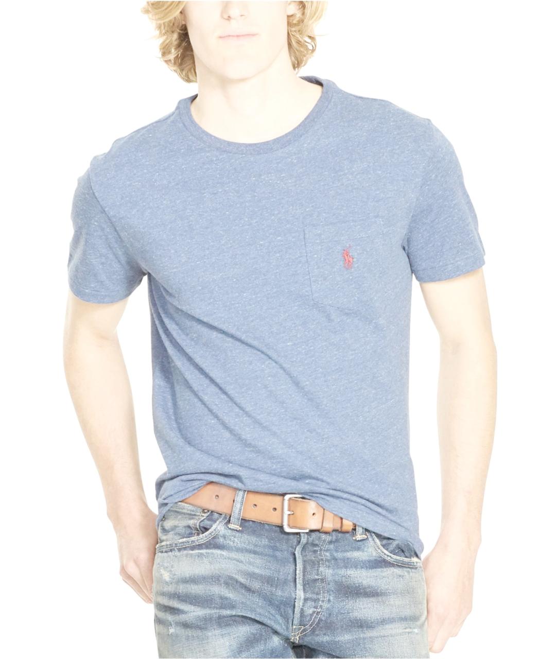 POLO RALPH LAUREN Голубая хлопковая футболка, фото 2