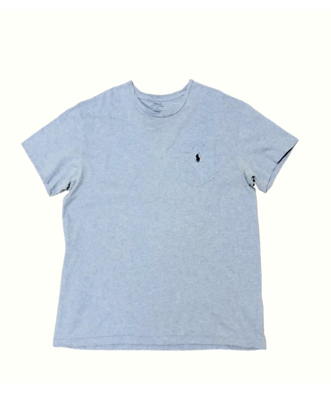 POLO RALPH LAUREN Голубая хлопковая футболка, фото 6