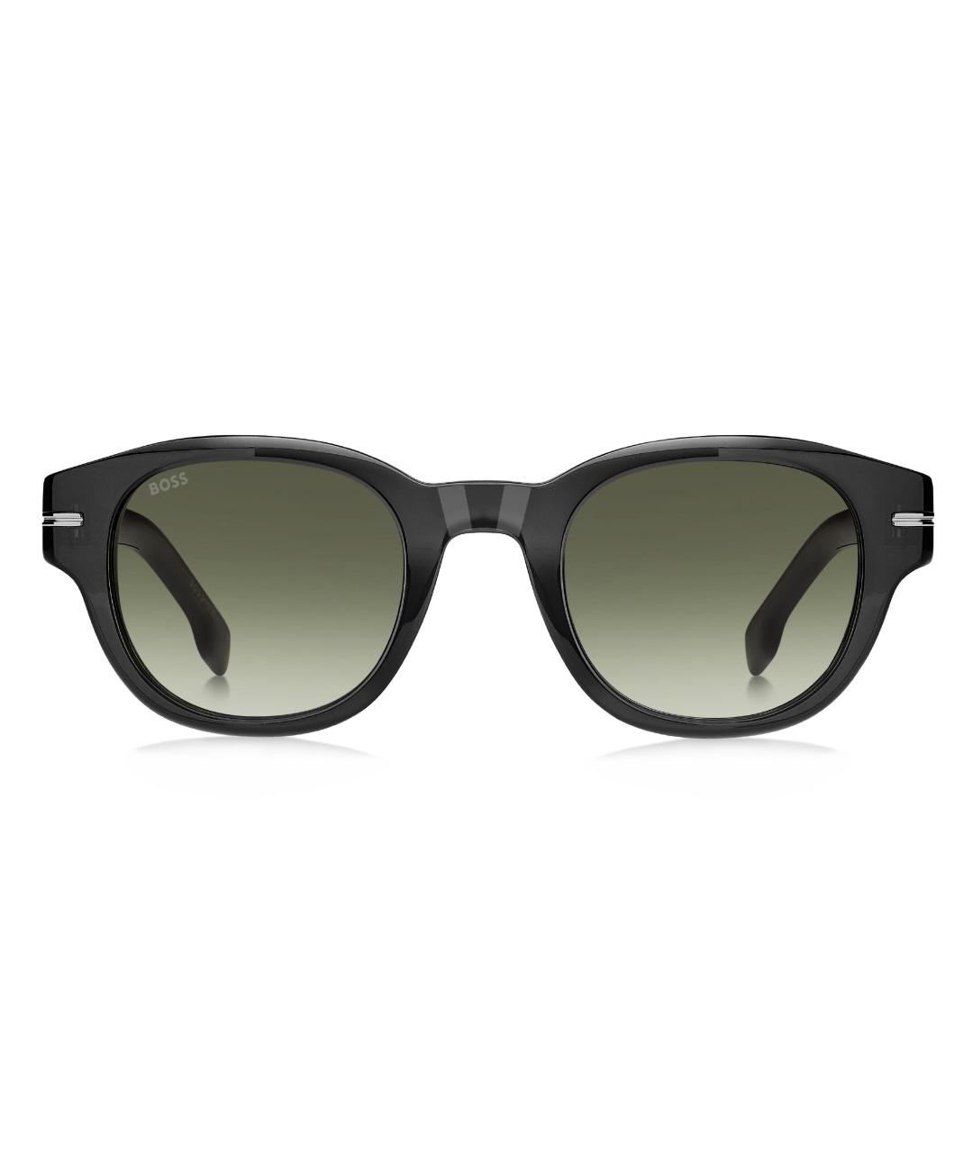 HUGO BOSS Зеленые пластиковые солнцезащитные очки, фото 1
