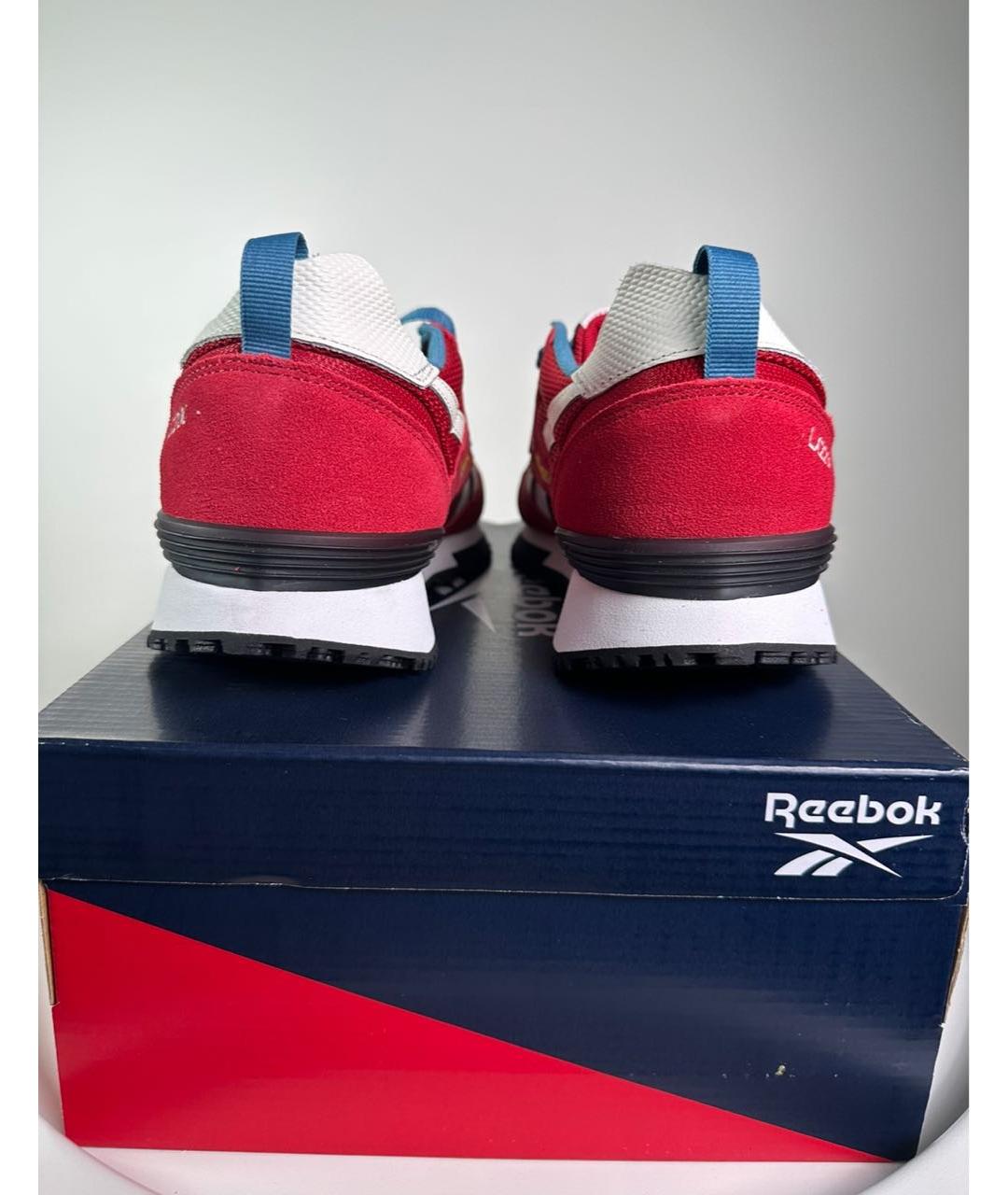 REEBOK Красные замшевые низкие кроссовки / кеды, фото 4