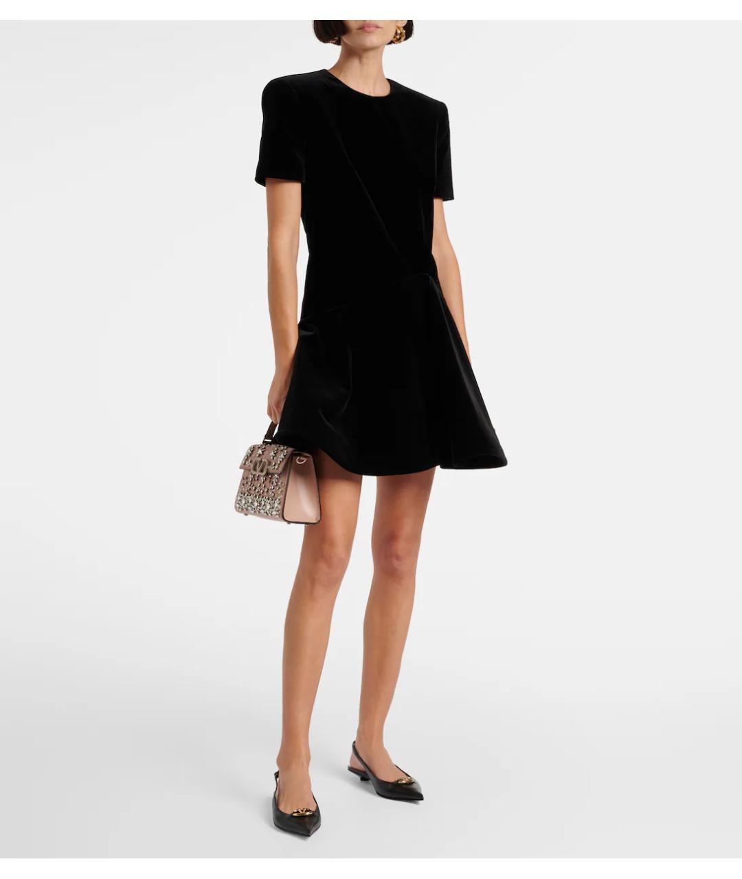 VALENTINO Черное коктейльное платье, фото 3