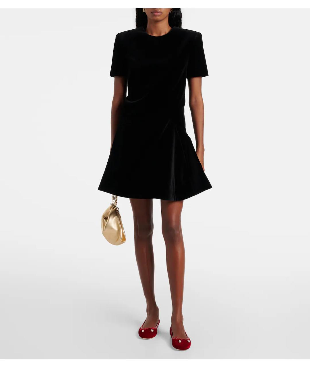 VALENTINO Черное коктейльное платье, фото 4