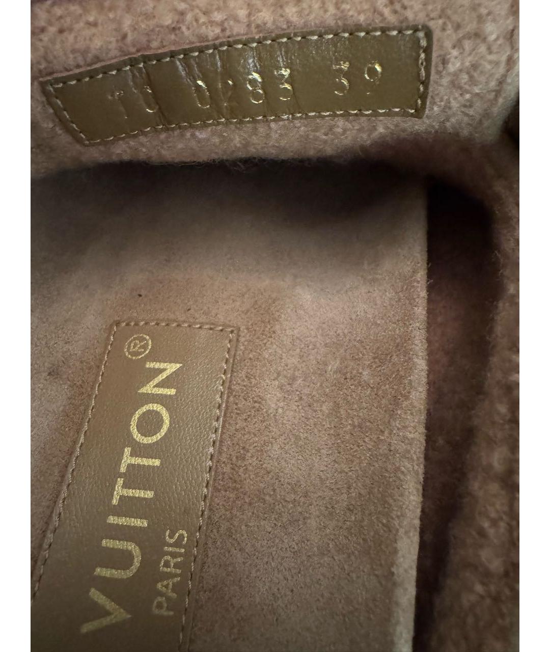 LOUIS VUITTON Бежевые мюли, фото 7