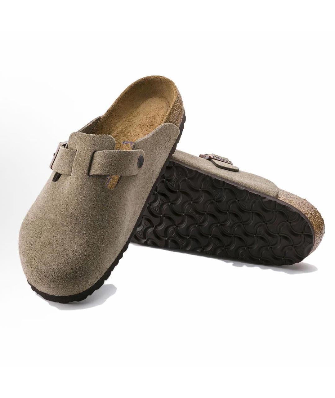 BIRKENSTOCK Бежевые сабо, фото 4