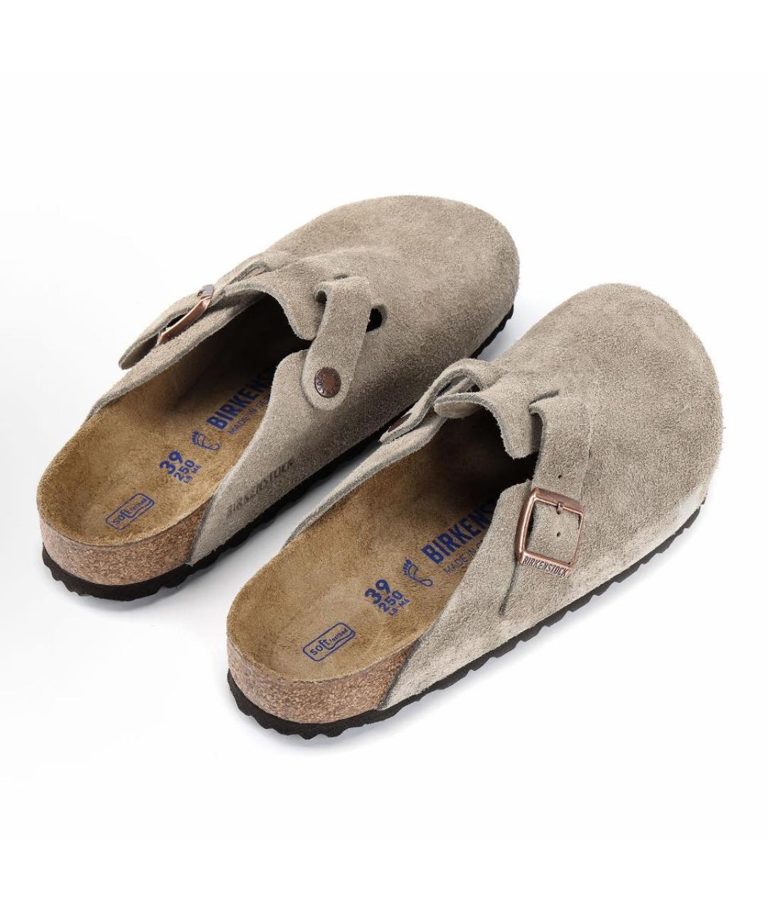 BIRKENSTOCK Бежевые сабо, фото 5