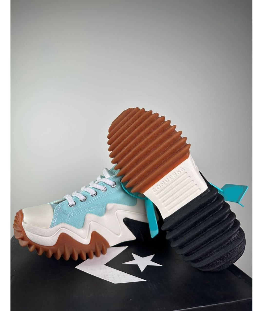 CONVERSE Голубые текстильные кеды, фото 5