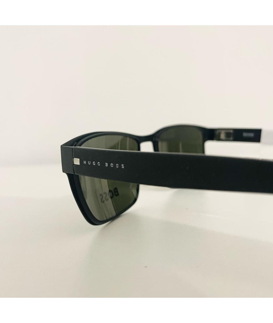 HUGO BOSS Черные пластиковые солнцезащитные очки, фото 2